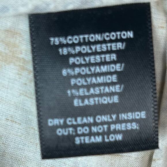 Lafayette 148 jacket size 16 tweed blazer white blue moto cotton business office - Picture 14 of 14